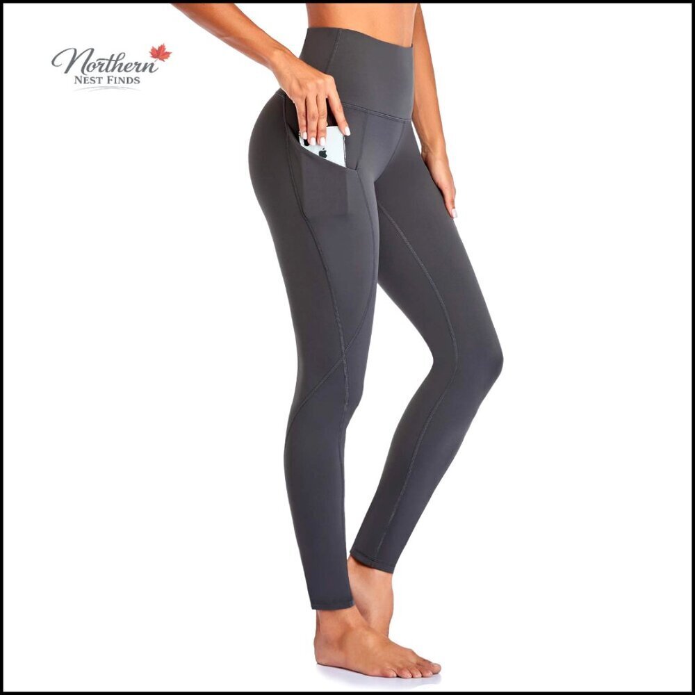 High Waist Yoga Leggings with Pockets Tummy Control Workout Tights